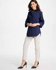 Pinstriped Brigitte™ Slim Ankle Pants Alabaster - Chico's