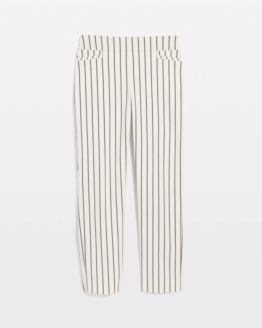 Pinstriped Brigitte™ Slim Ankle Pants Alabaster - Chico's