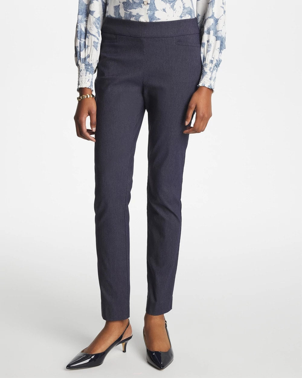 Indigo Brigitte™ Slim Pull-On Ankle Pants Indigo - Chico's