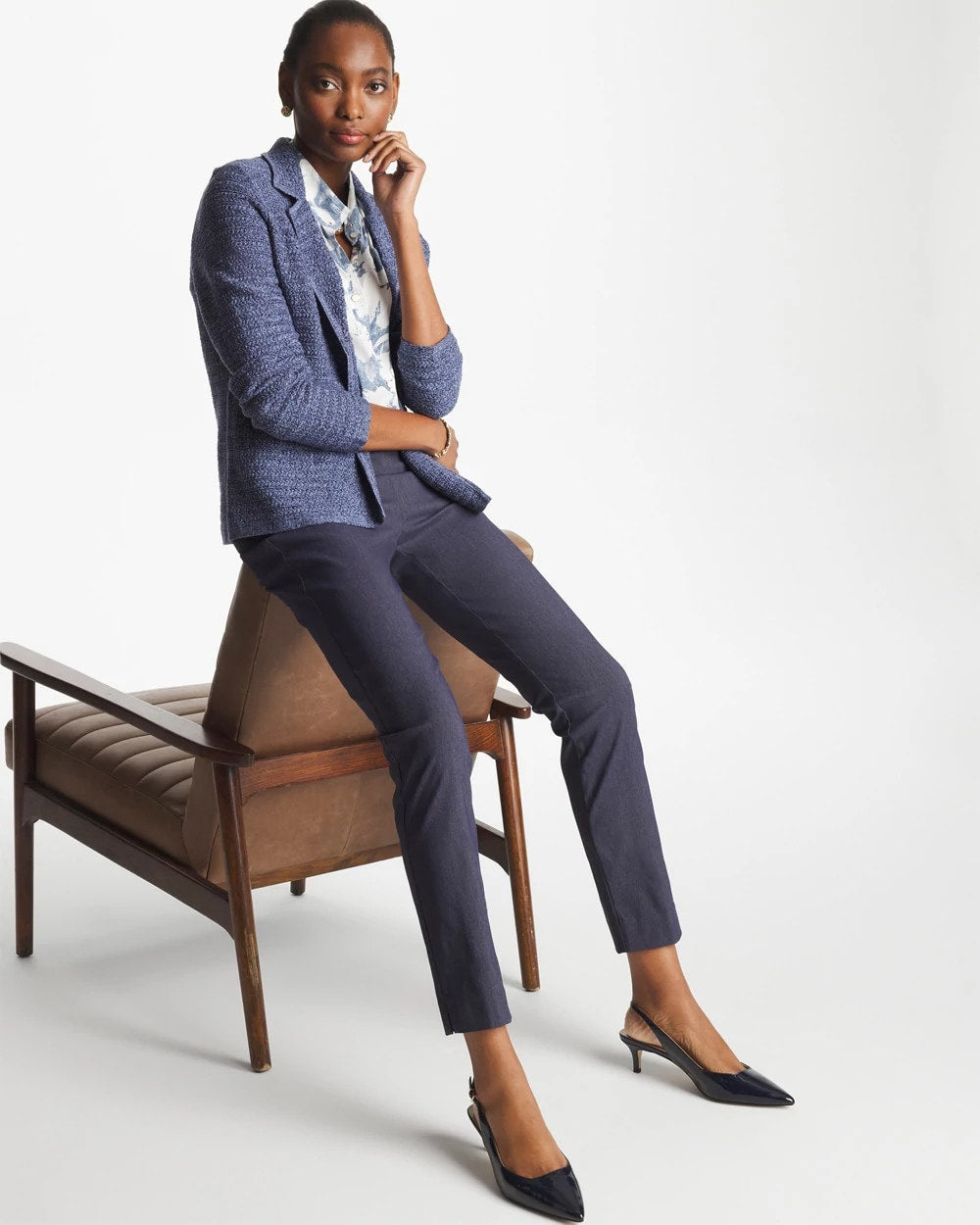 Indigo Brigitte™ Slim Pull-On Ankle Pants Indigo - Chico's