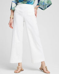 Brigitte™ Wide-Leg Cropped Pants Alabaster - Chico's