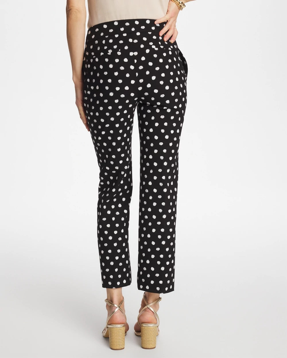 Sketch Dot Brigitte™ Straight Crop Black - Chico's