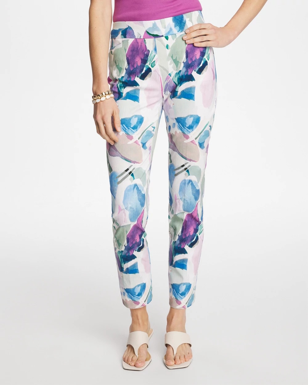 Blur Geo Brigitte™ Slim Ankle Pants Passport Blue - Chico's