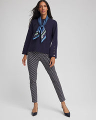 Brigitte™ Chain Connection Slim Ankle Pants Passport Blue - Chico's