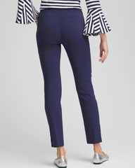 Brigitte™ Pull-On Slim Rivet Ankle Pants Passport Blue - Chico's