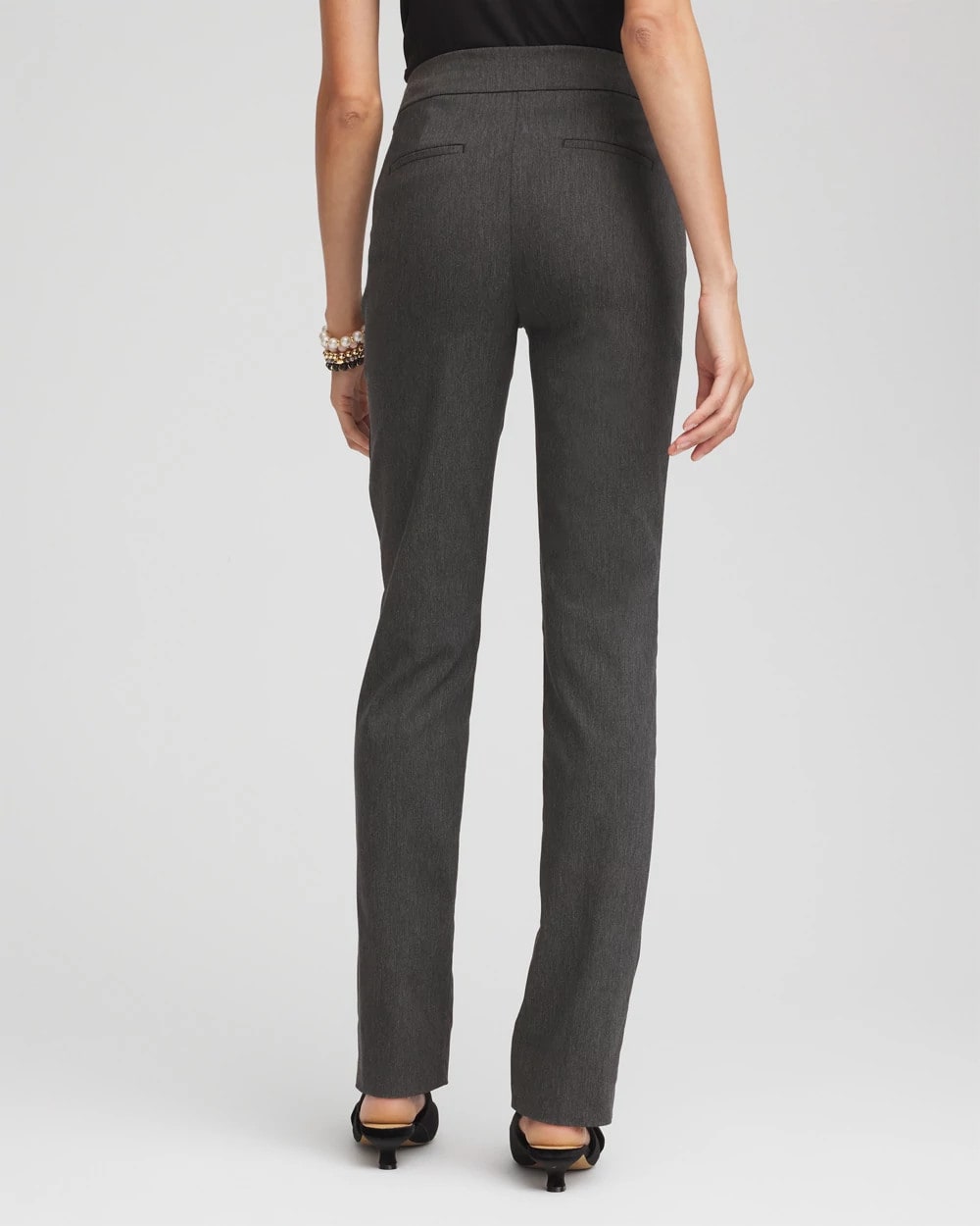 Brigitte™ Slim Full-Length Pants Graphite Heather Gray - Chico's