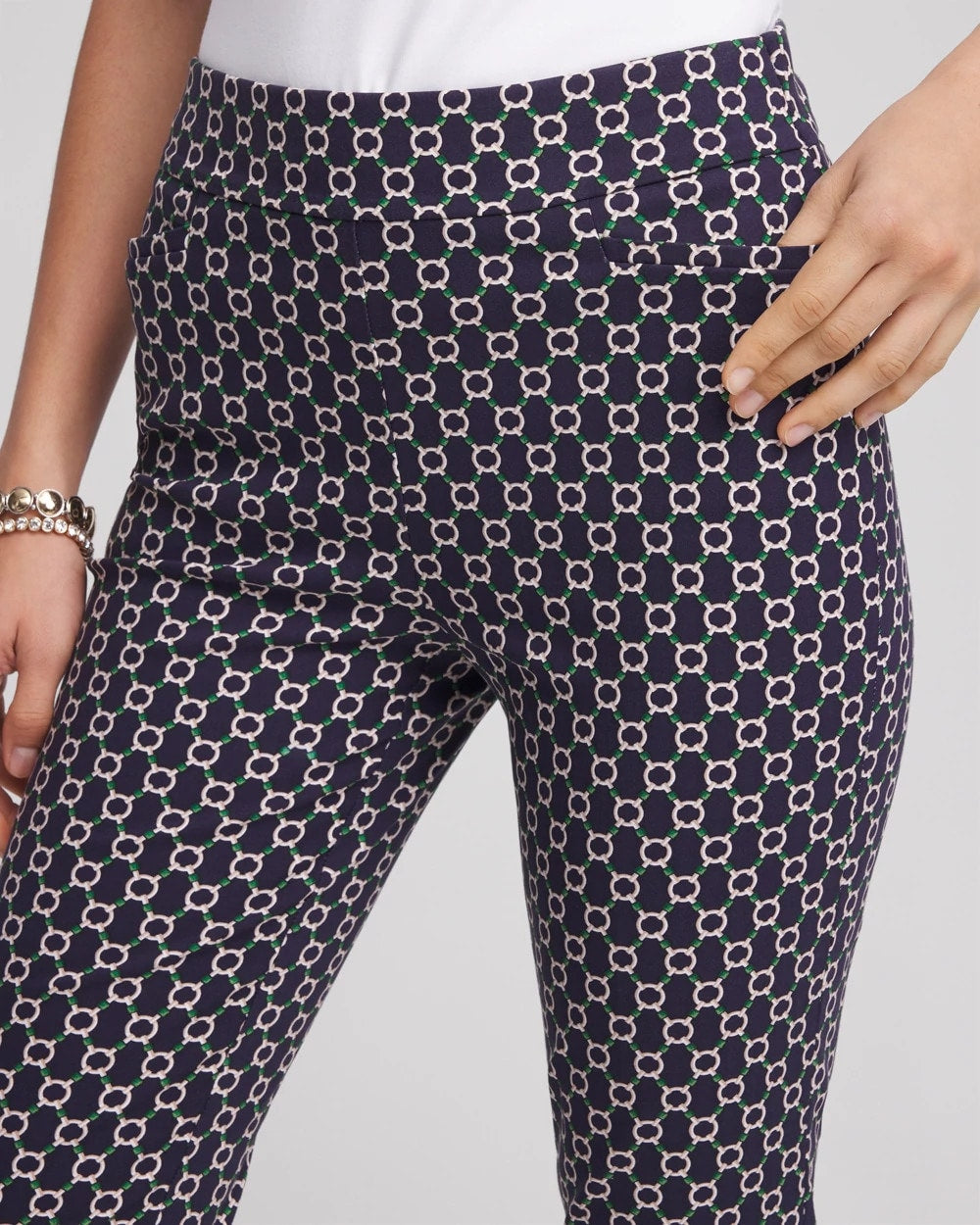 Brigitte™ Chain Connection Slim Pants Passport Blue - Chico's