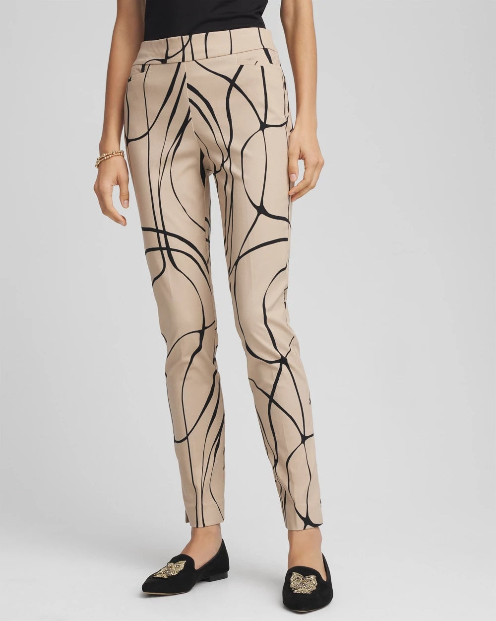 Brigitte™ Golden Leaf  Slim Ankle Pants Champagne Fizz - Chico's
