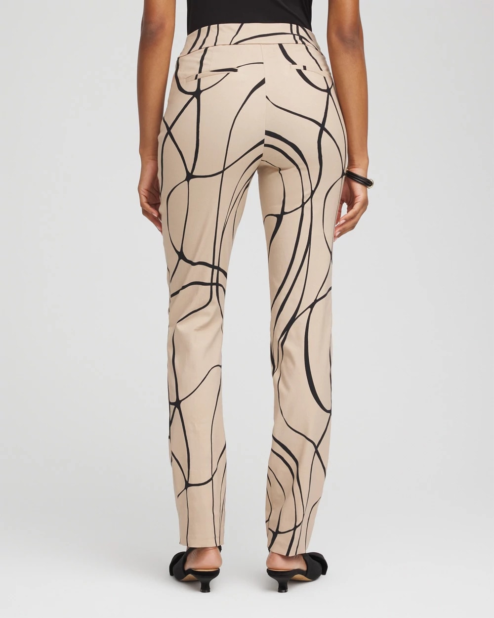 Brigitte™ Golden Leaf Slim Full-Length Pants Champagne Fizz - Chico's