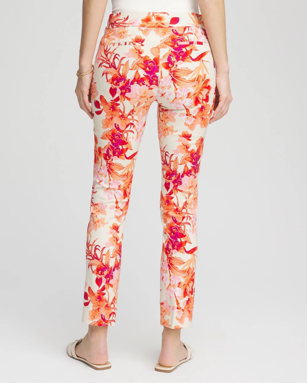 Brigitte™ Slub Ankle Pants Sunset Peach - Chico's