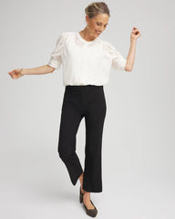 Emme Cropped Flared Pants Black - Chico's