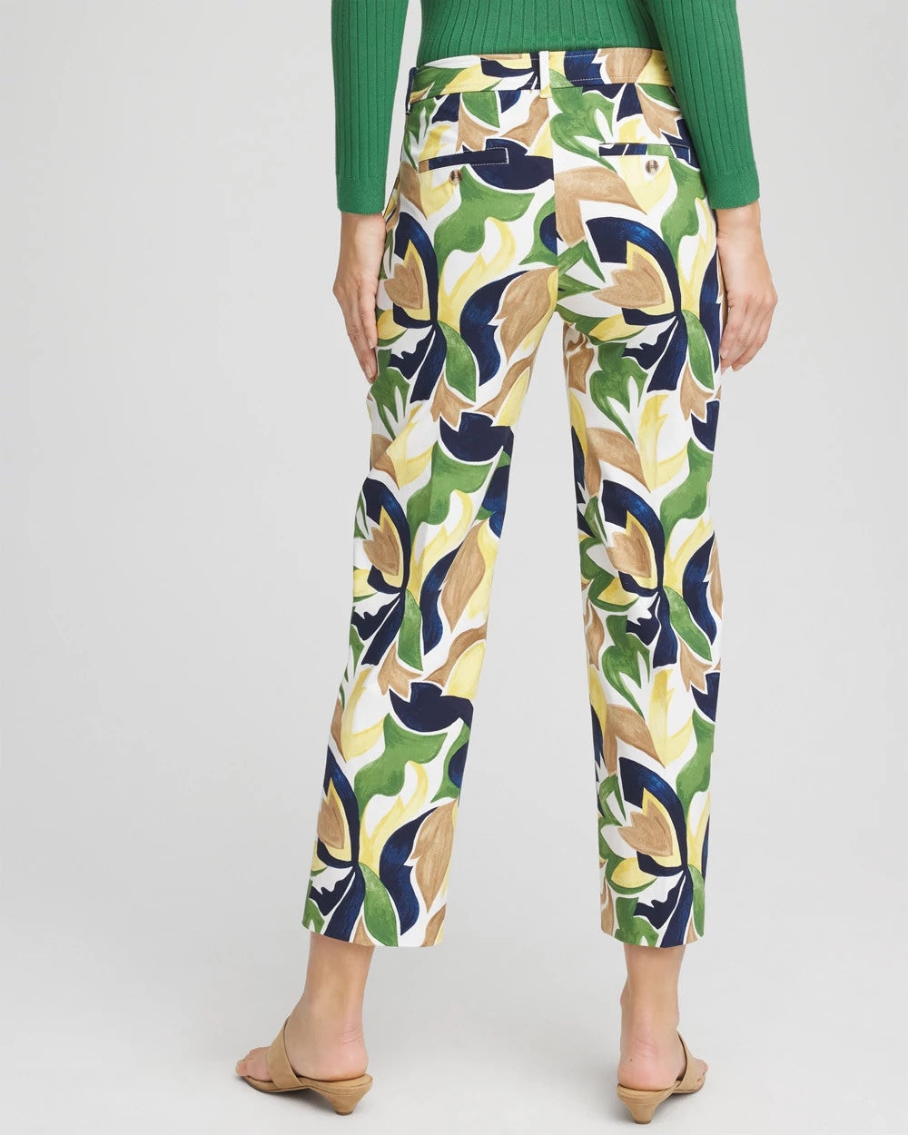 Emme Straight Mod Cropped Pants Alabaster - Chico's