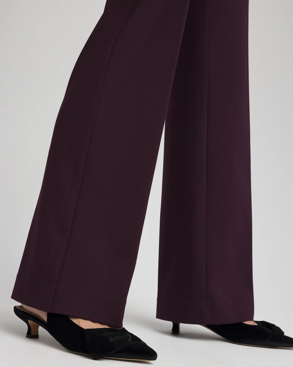 Emme Wide-Leg Trouser Ponte Pants Night Bloom - Chico's