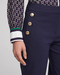Emme Sailor Straight Crops Passport Blue - Chico's