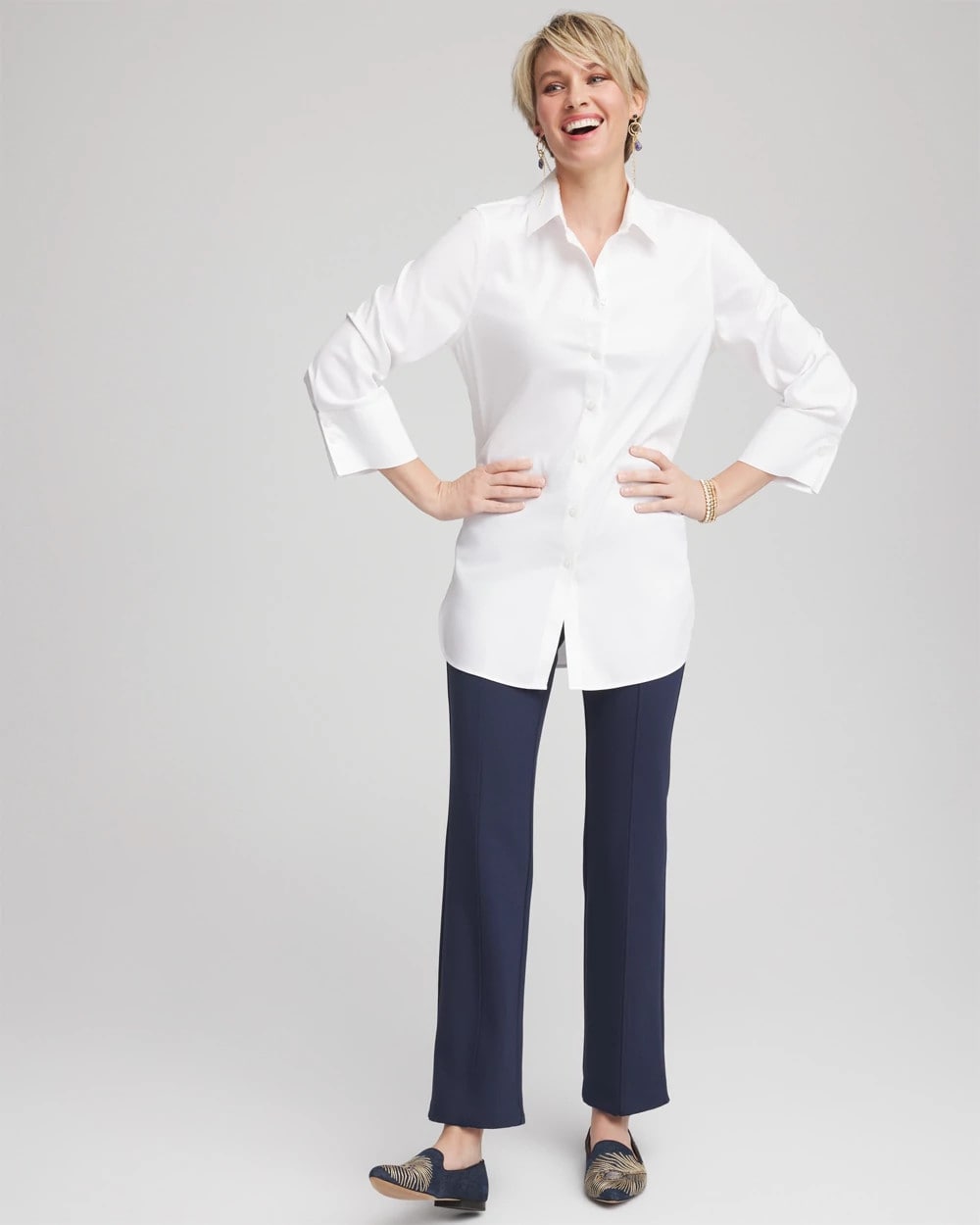 Juliet Straight Ankle Pants Passport Blue - Chico's