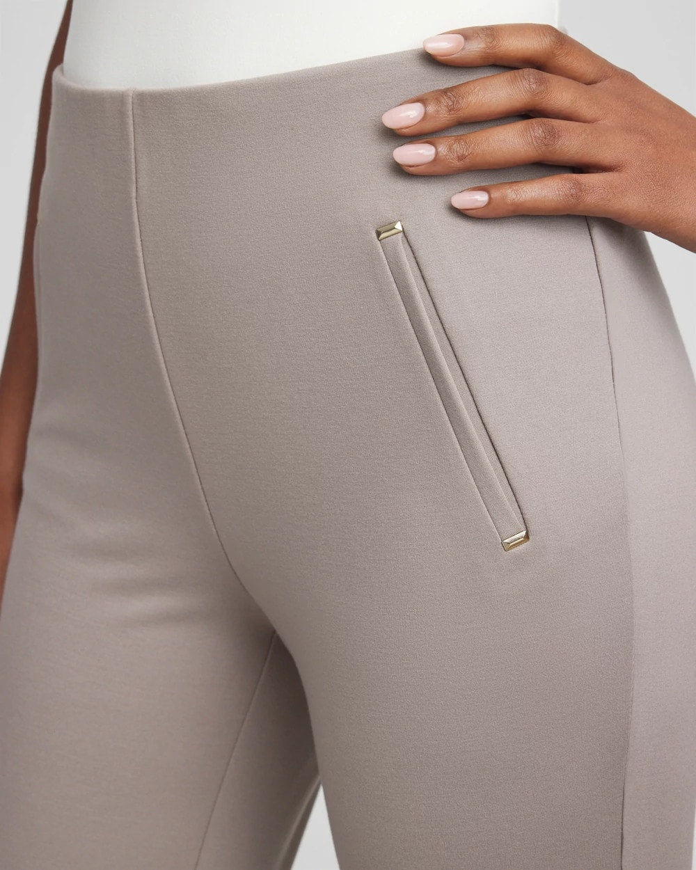 Juliet Slim Trim Detail Ankle Pants Rocky Mountain - Chico's