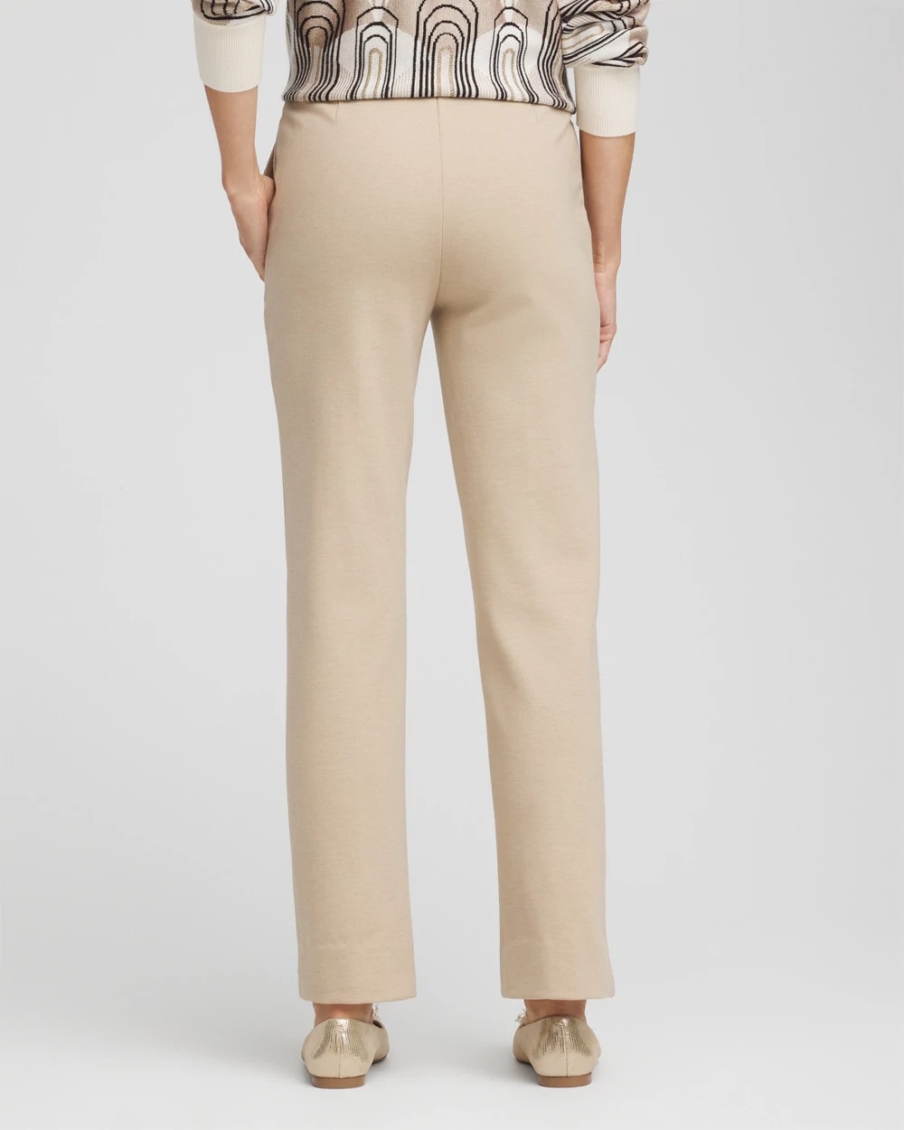 Juliet Straight Ankle Pants Taupe Heather - Chico's