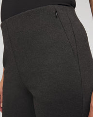 Petite Juliet Wide Full-Length Ponte Pants Graphite Heather Gray - Chico's