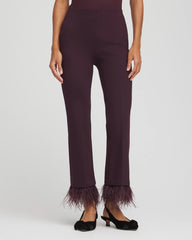Juliet Feathered Flared Cropped Pants Night Bloom - Chico's