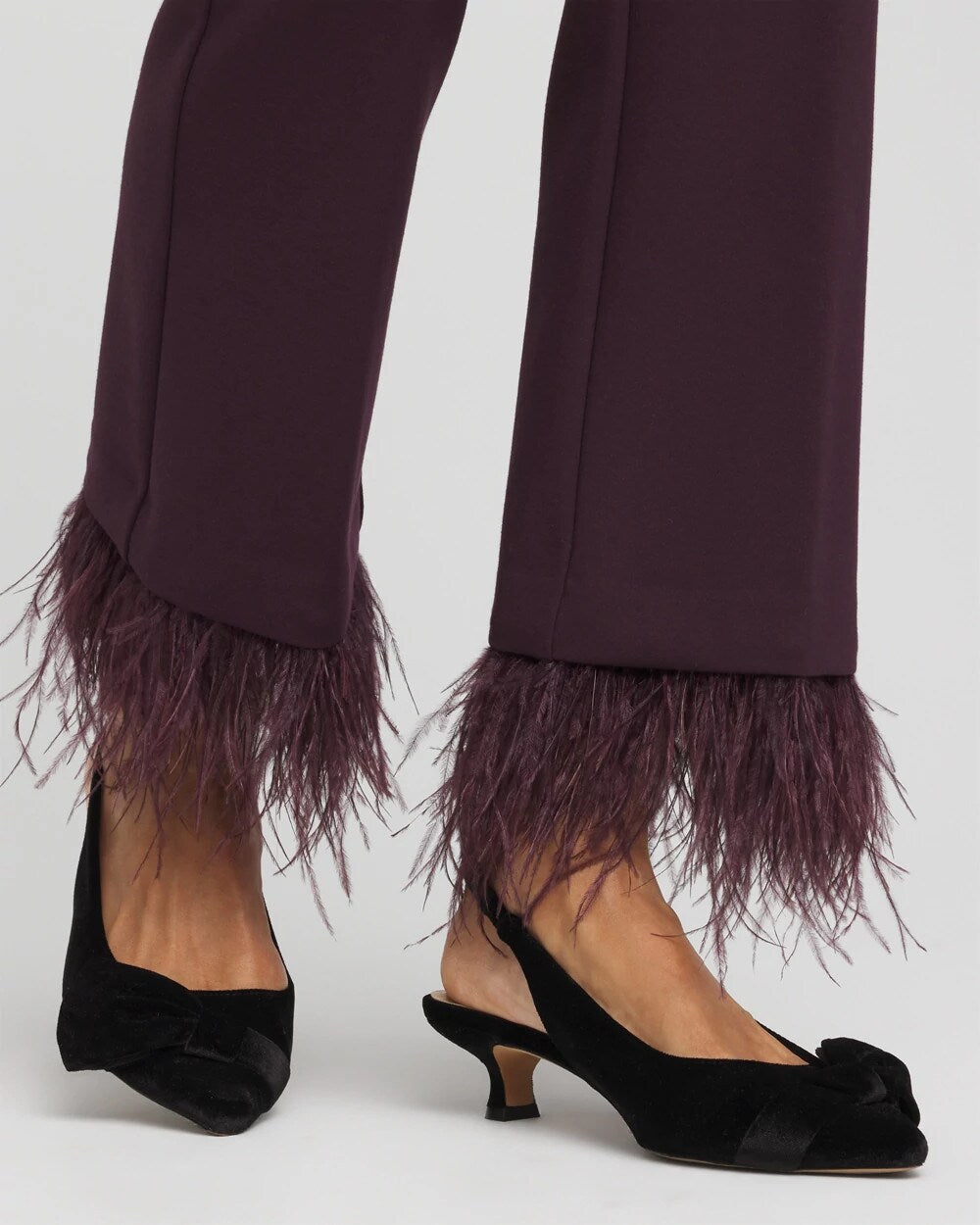 Juliet Feathered Flared Cropped Pants Night Bloom - Chico's