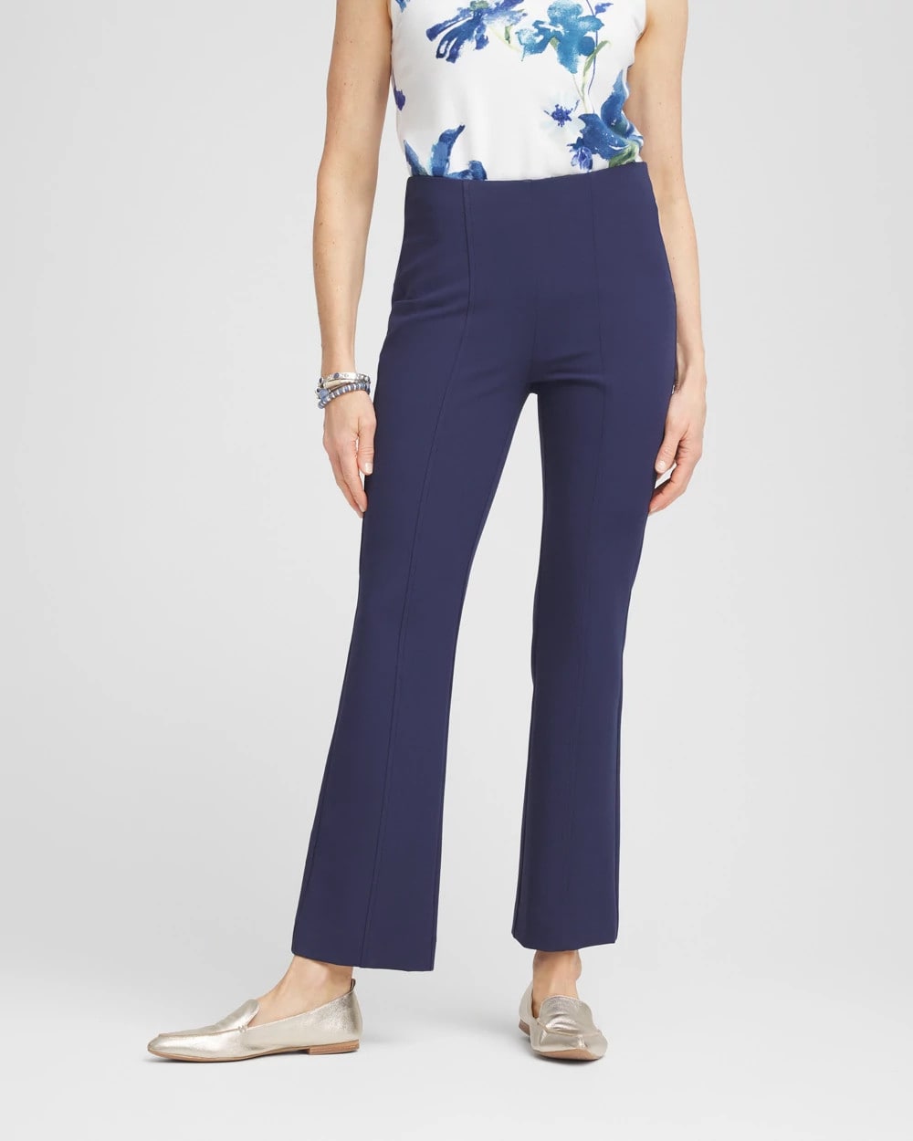 Lightweight Juliet Kick Flare Pants Passport Blue - Chico's