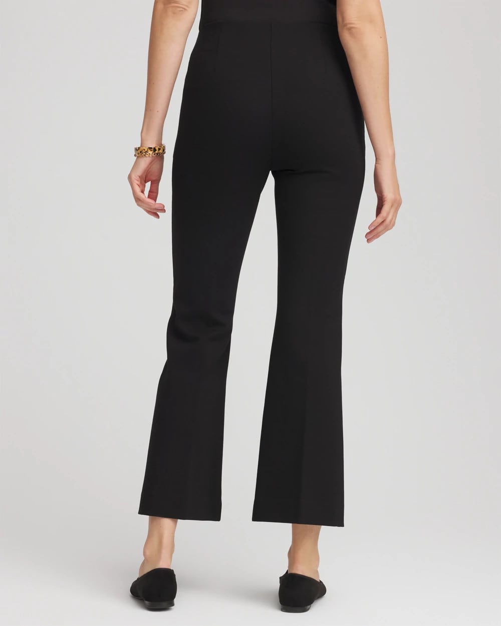 Juliet Slim Cropped Flared Pants Black - Chico's