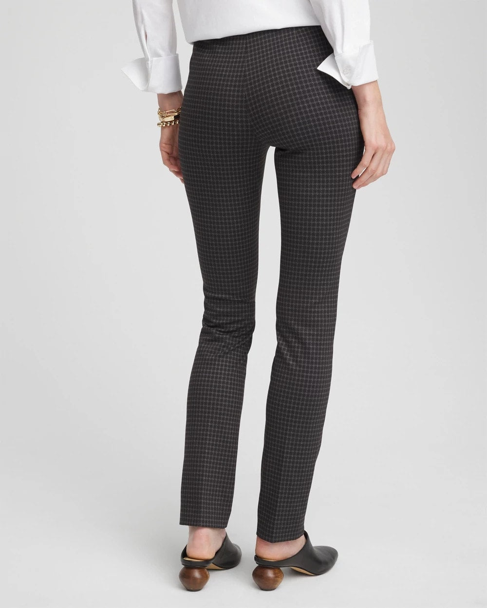Juliet Tonal Check Pants Black - Chico's