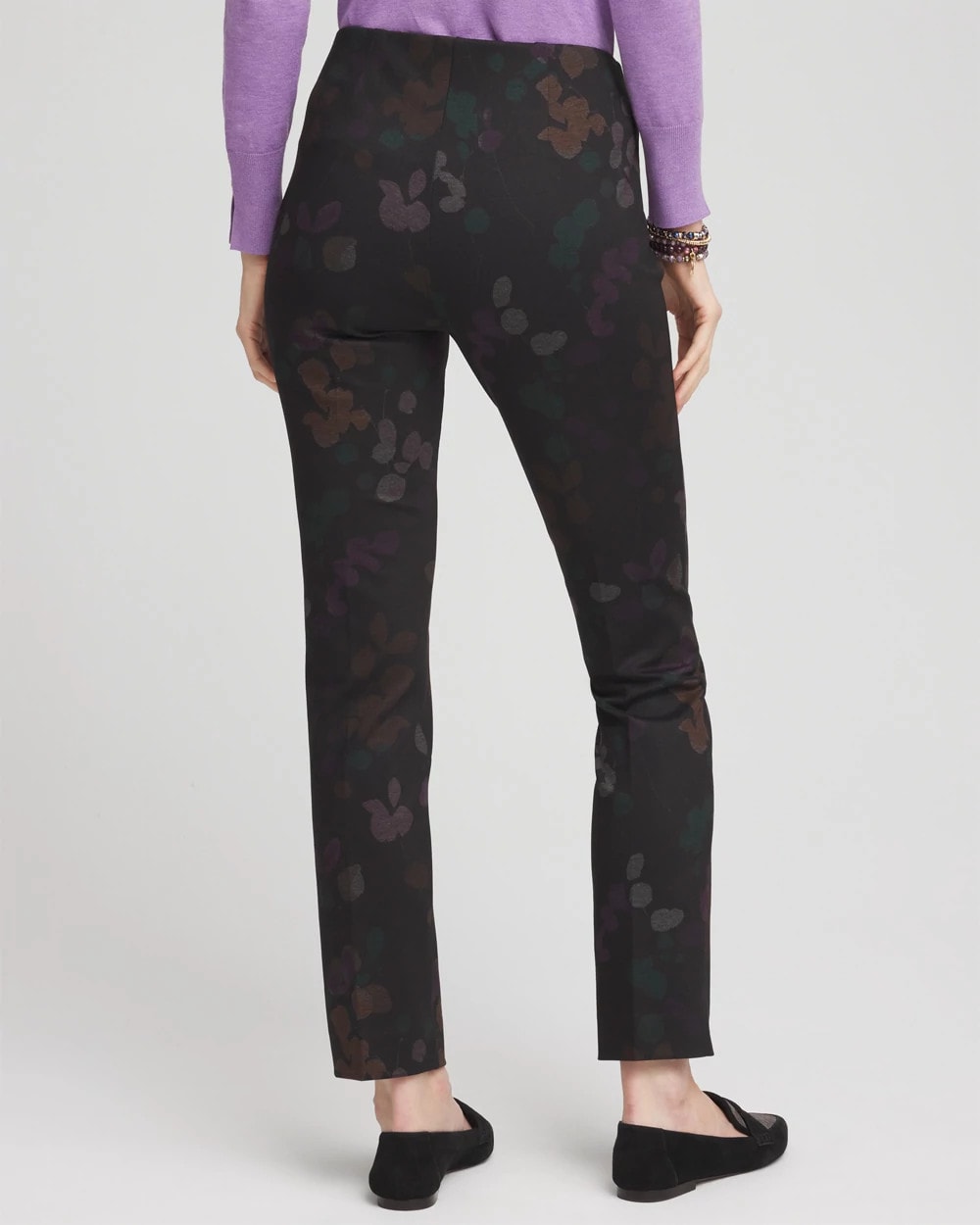 Juliet Floral Ankle Pants Black - Chico's