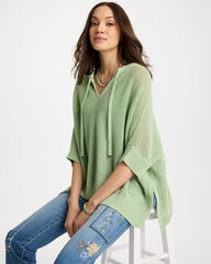 Avocado Artistry Open Knit Poncho Avocado Artistry - Chico's
