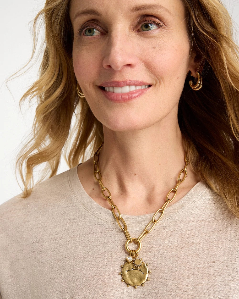 Aries Zodiac Charm Pendant Mixed Metals - Chico's