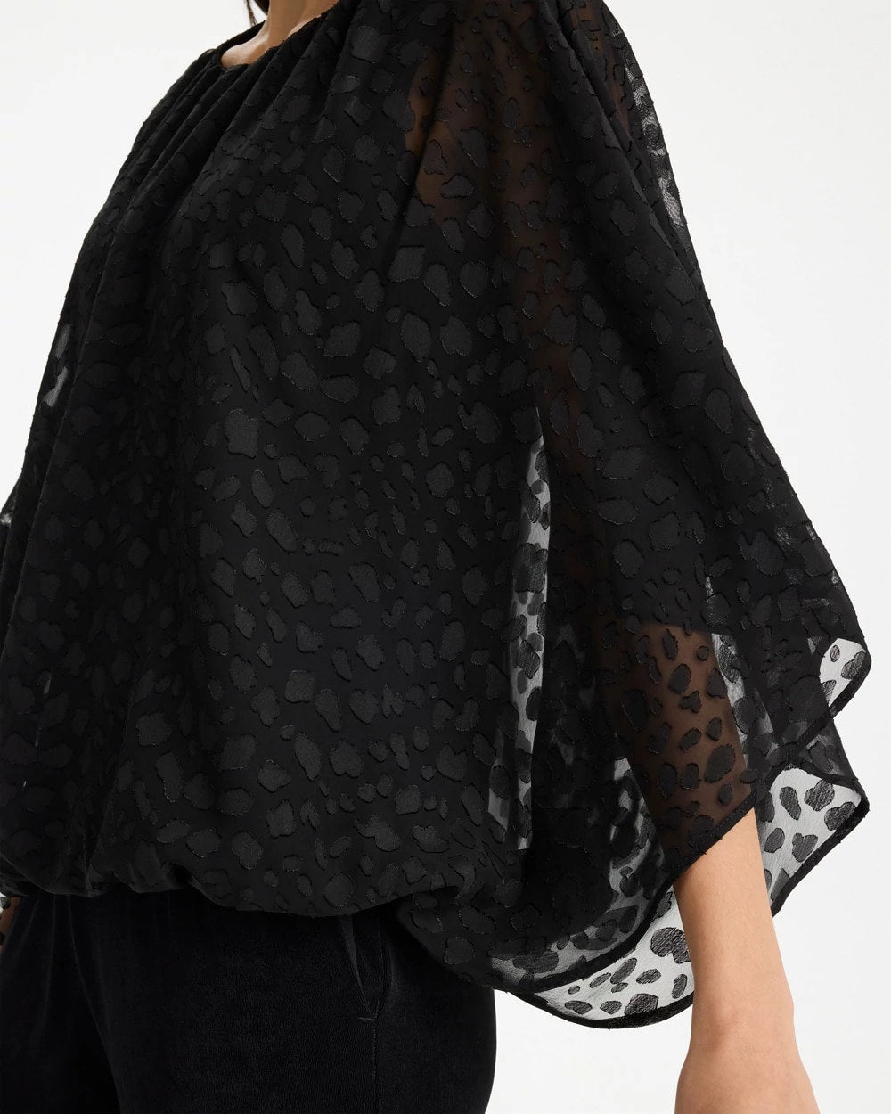 Travelers™ Bubble Hem Top Travelers Black - Chico's