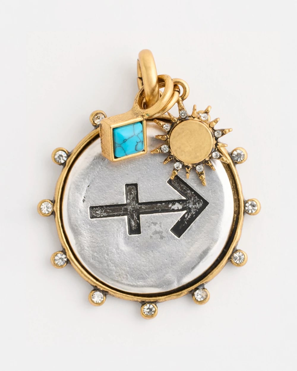 Sagittarius Zodiac Charm Pendant Mixed Metals - Chico's
