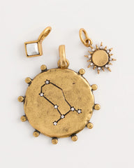 Gemini Zodiac Charm Pendant Mixed Metals - Chico's
