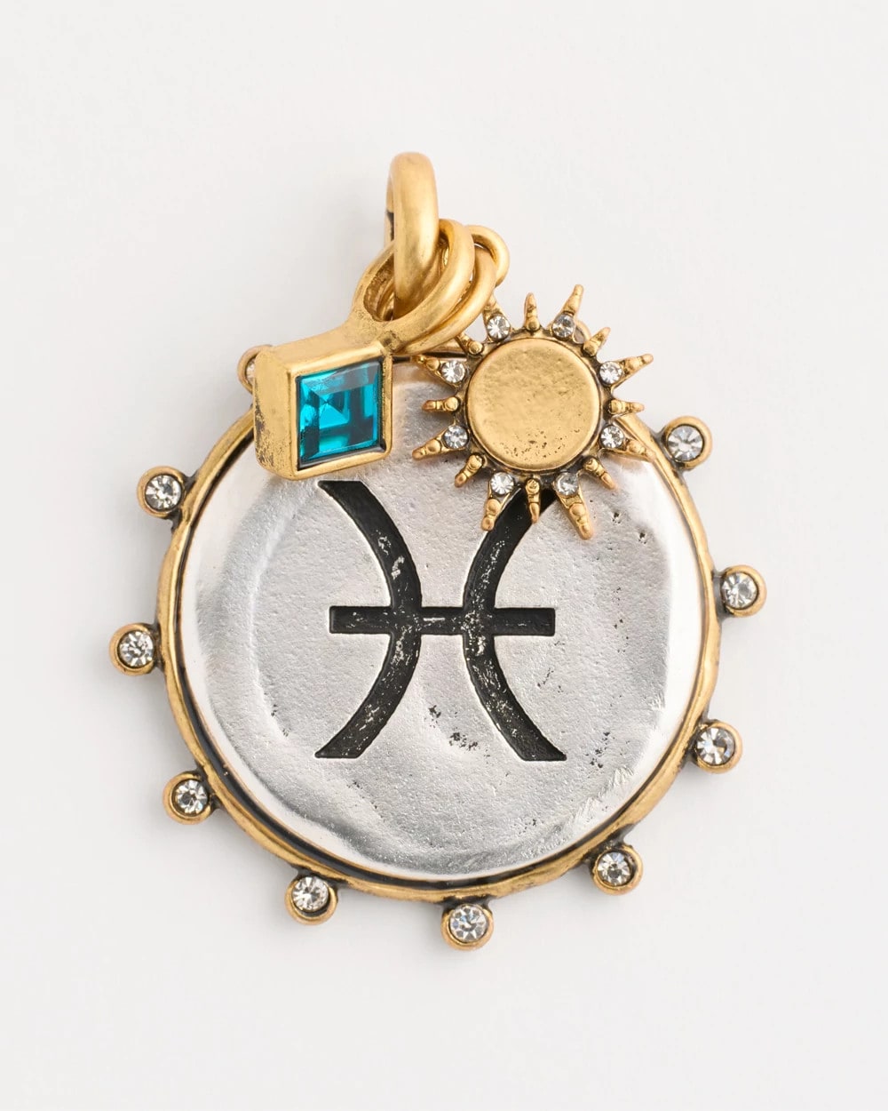 Pisces Zodiac Charm Pendant Mixed Metals - Chico's