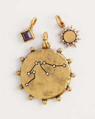 Aquarius Zodiac Charm Pendant Mixed Metals - Chico's