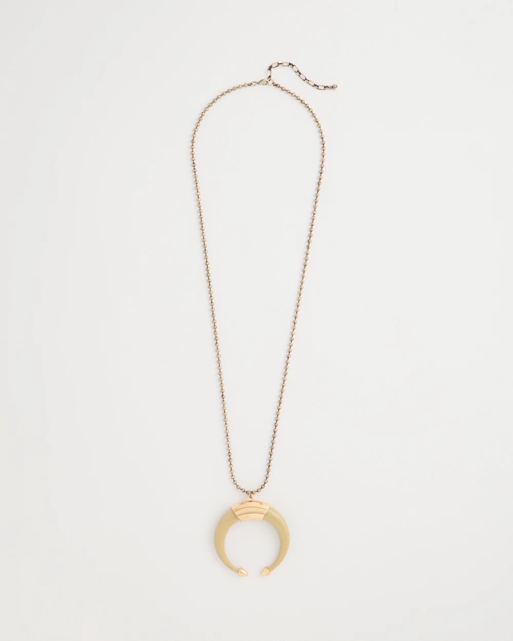 Long Horn Pendant Necklace Neutral - Chico's