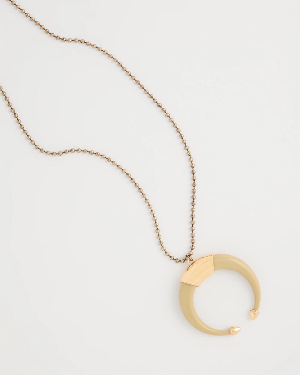 Long Horn Pendant Necklace Neutral - Chico's