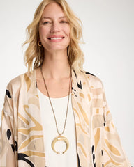 Long Horn Pendant Necklace Neutral - Chico's