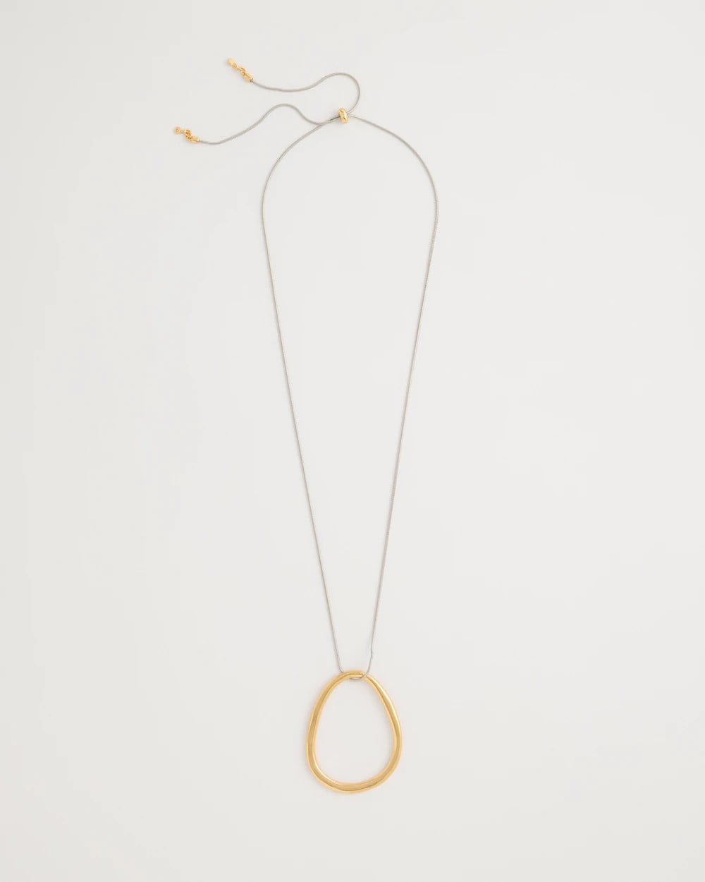 Mixed Metal Circle Pendant Necklace Mixed Metals - Chico's