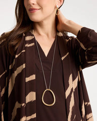 Mixed Metal Circle Pendant Necklace Mixed Metals - Chico's