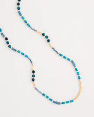 Genuine Stone Beaded Long Necklace Teal - Chico's