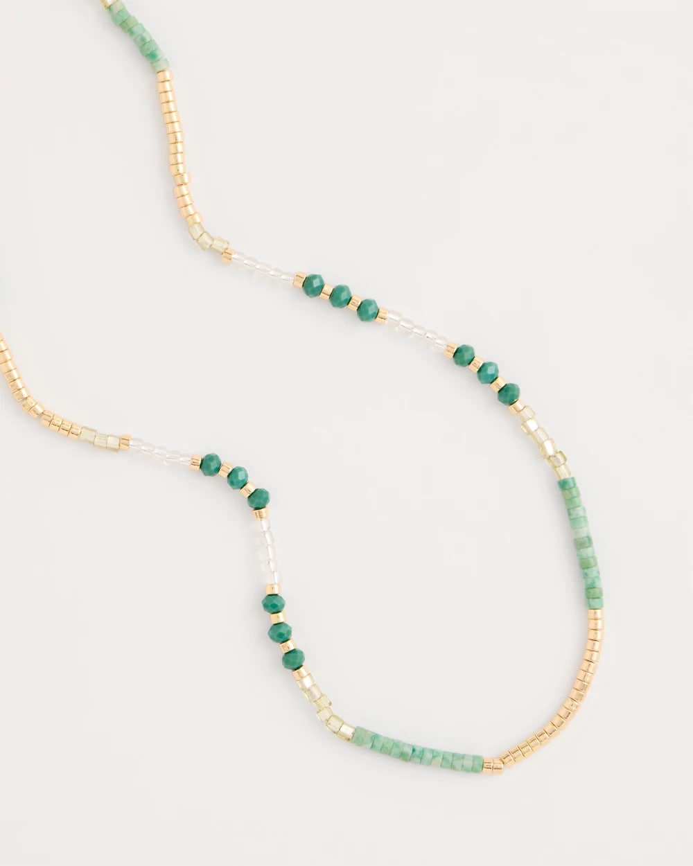 Beaded Long Necklace Green - Chico's