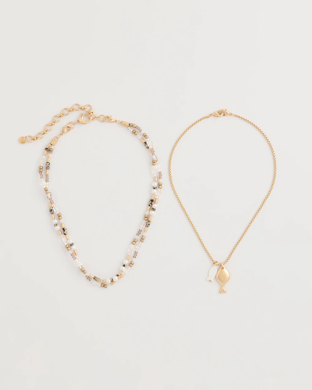 Neutral Jasper Shell Short Necklace Neutral - Chico's