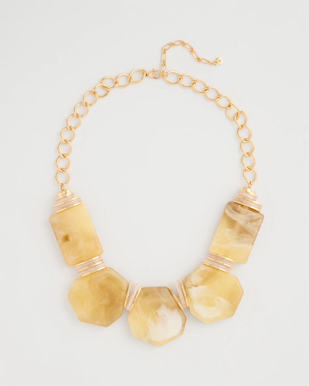 Chico's Originals Neutral Stone Bib Necklace Neutral - Chico's