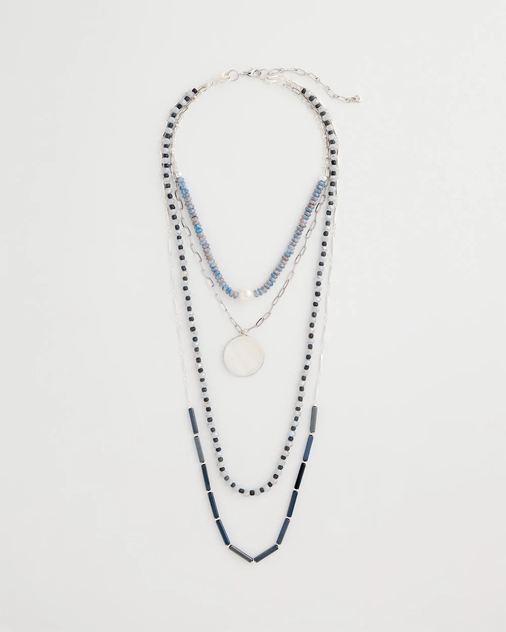 Siren Pendant Layered Necklace Blue - Chico's