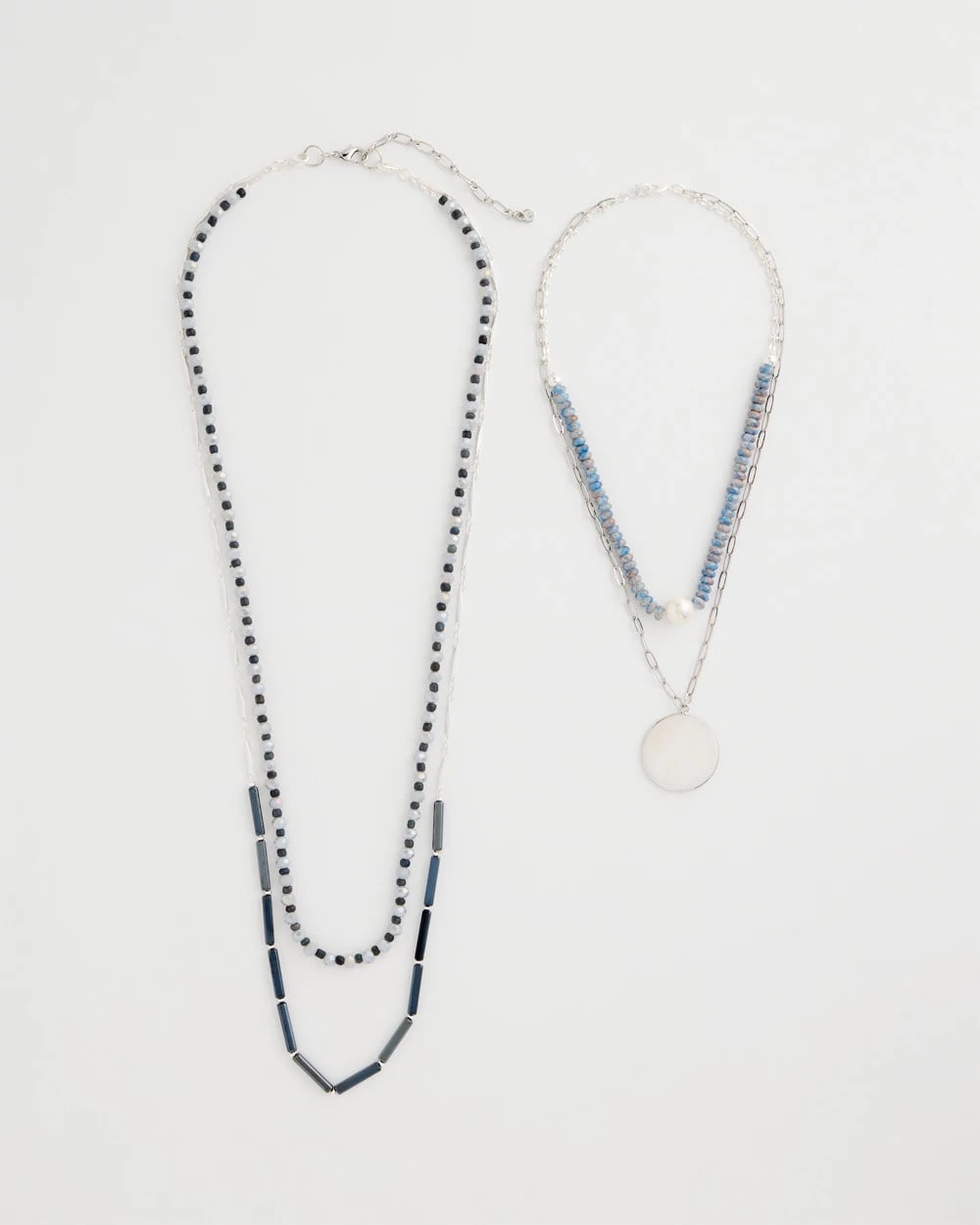 Siren Pendant Layered Necklace Blue - Chico's