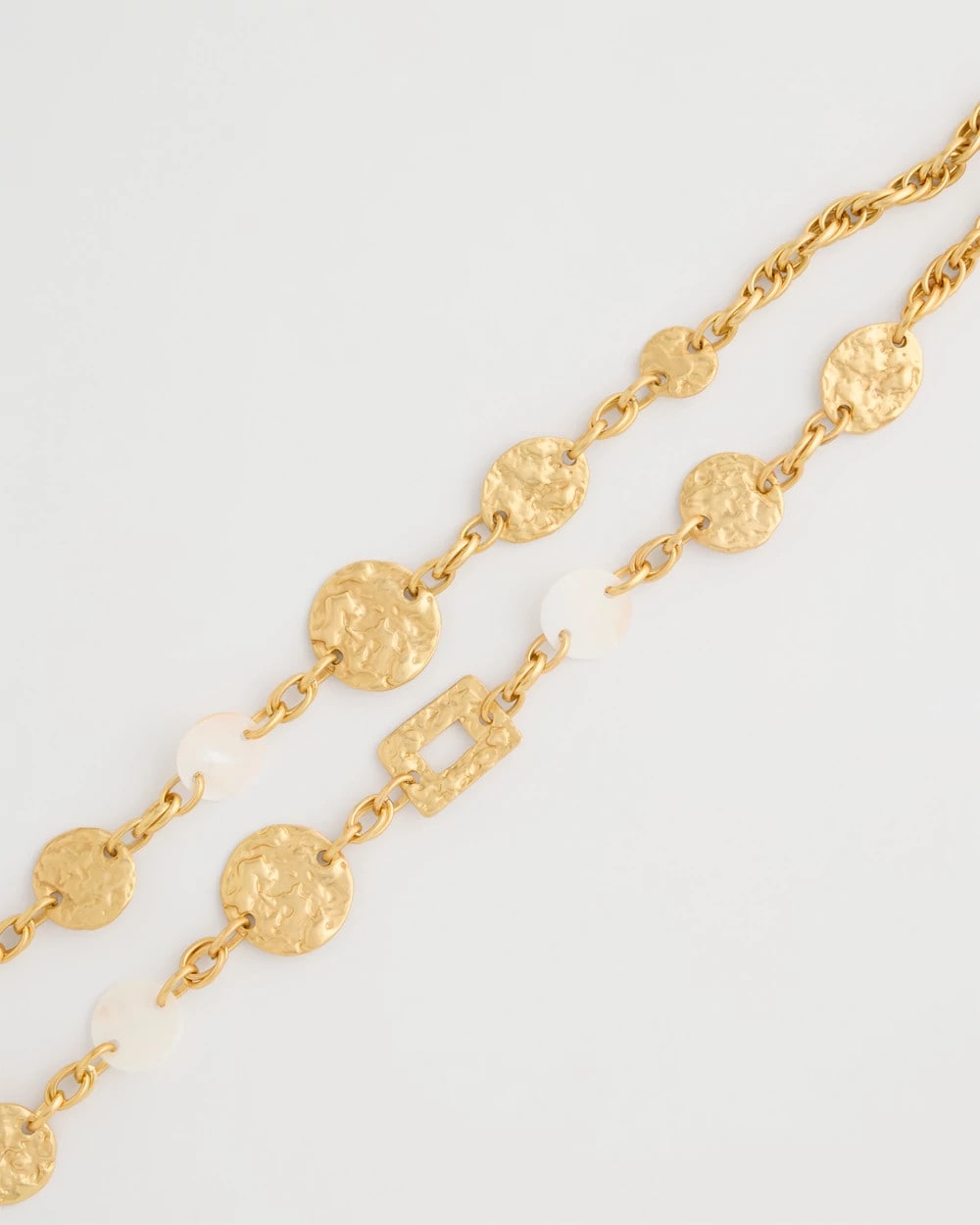 Pearl Hammered Short Necklace Gold - Chico's