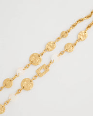 Pearl Hammered Short Necklace Gold - Chico's