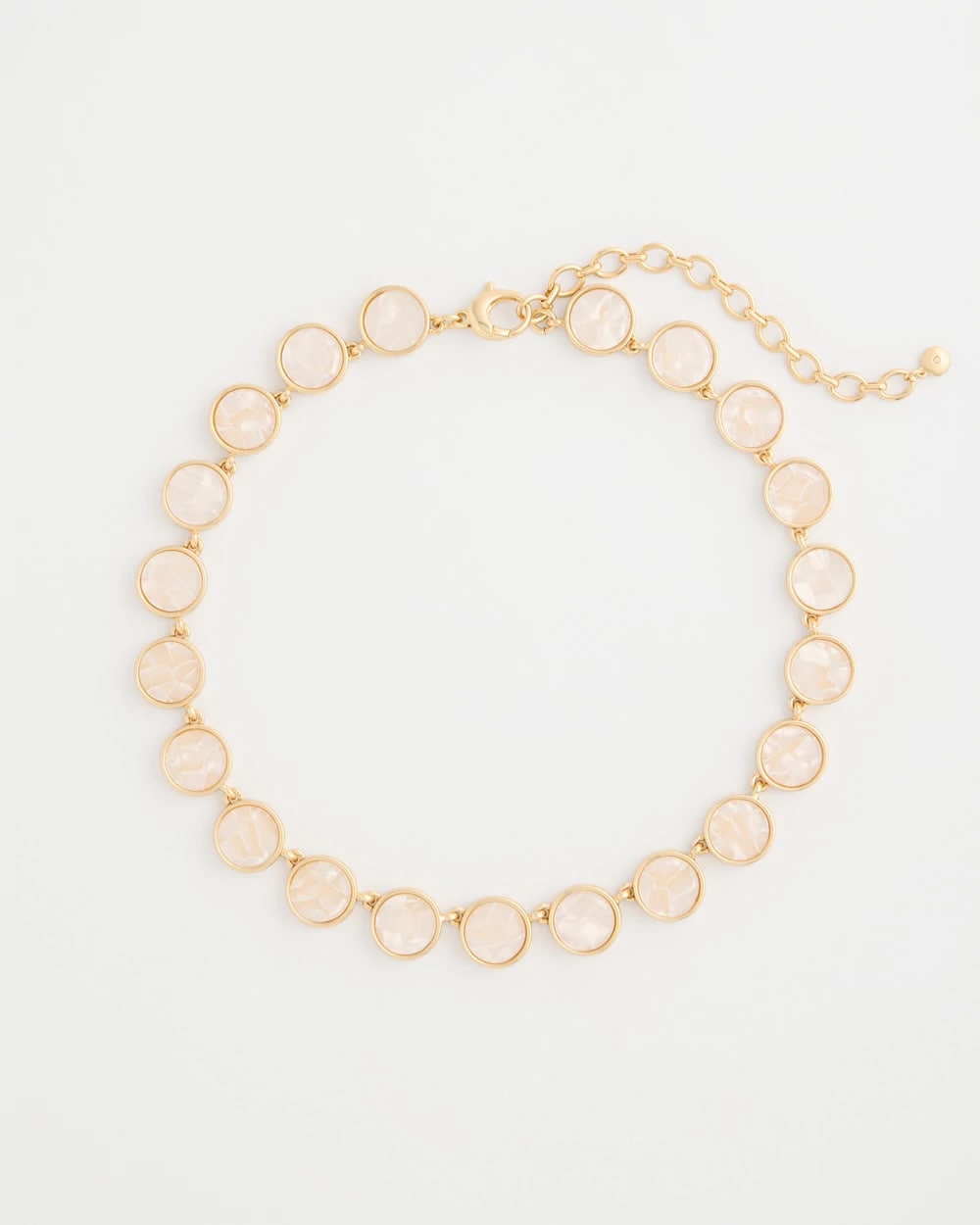 Pearlescent Rounded Collar Necklace Gold - Chico's