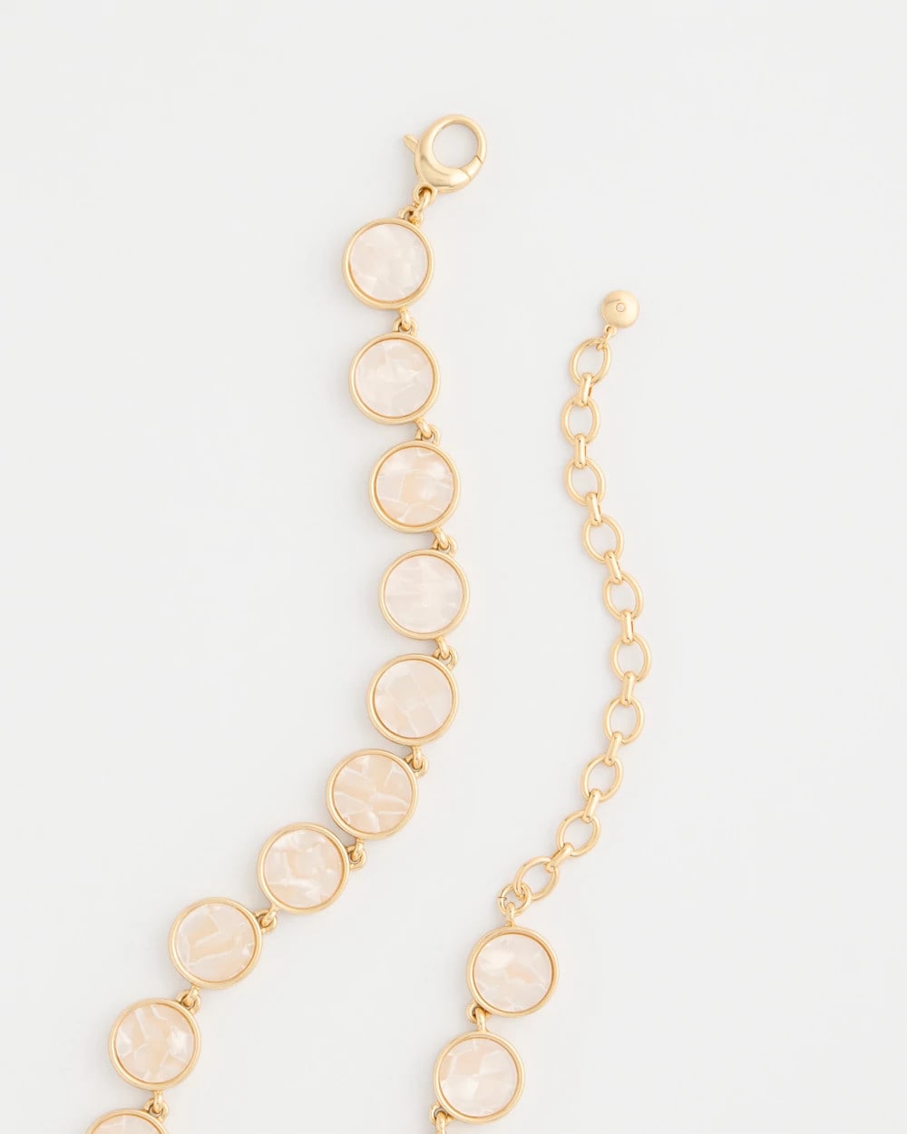 Pearlescent Rounded Collar Necklace Gold - Chico's